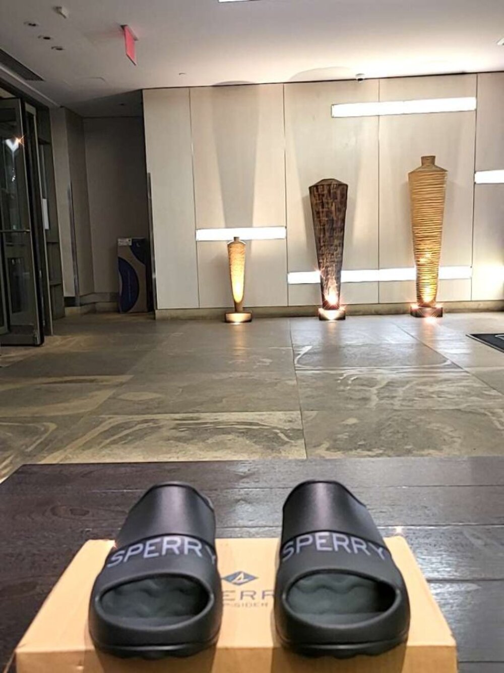 Sperry Black Slides
